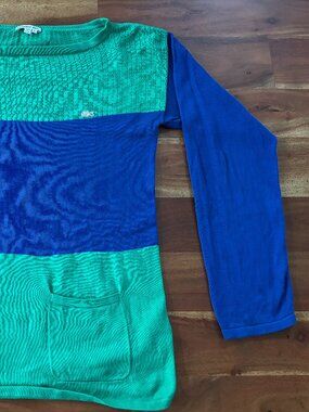 Lacoste Vintage Colorblock Boat Neck Knit Shirt - Large